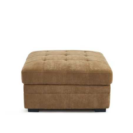 Pouf BILLIE tissu chenille écureuil