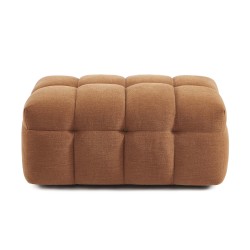 Pouf MOODY tissu lin écureuil