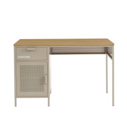 Bureau PANTONE métal taupe 120cm