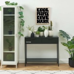 Console PANTONE métal anthracite 100cm