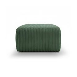 Pouf GLORIA velours côtelé vert kaki