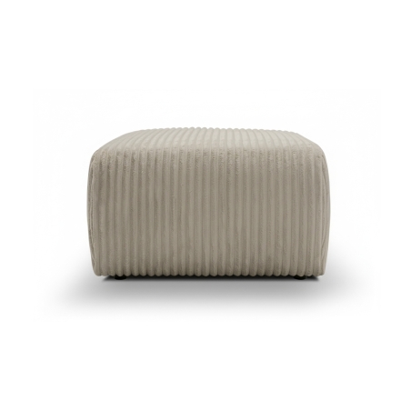 Pouf GLORIA velours côtelé taupe