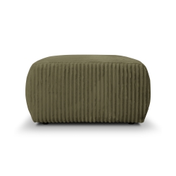 Pouf GLORIA velours côtelé vert sauge