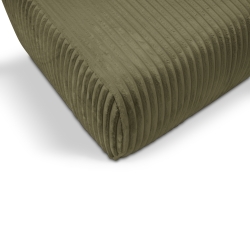 Pouf GLORIA velours côtelé vert sauge