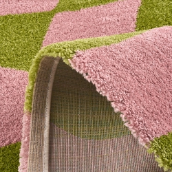 Tapis ABBY vert motif vintage 160x230 cm