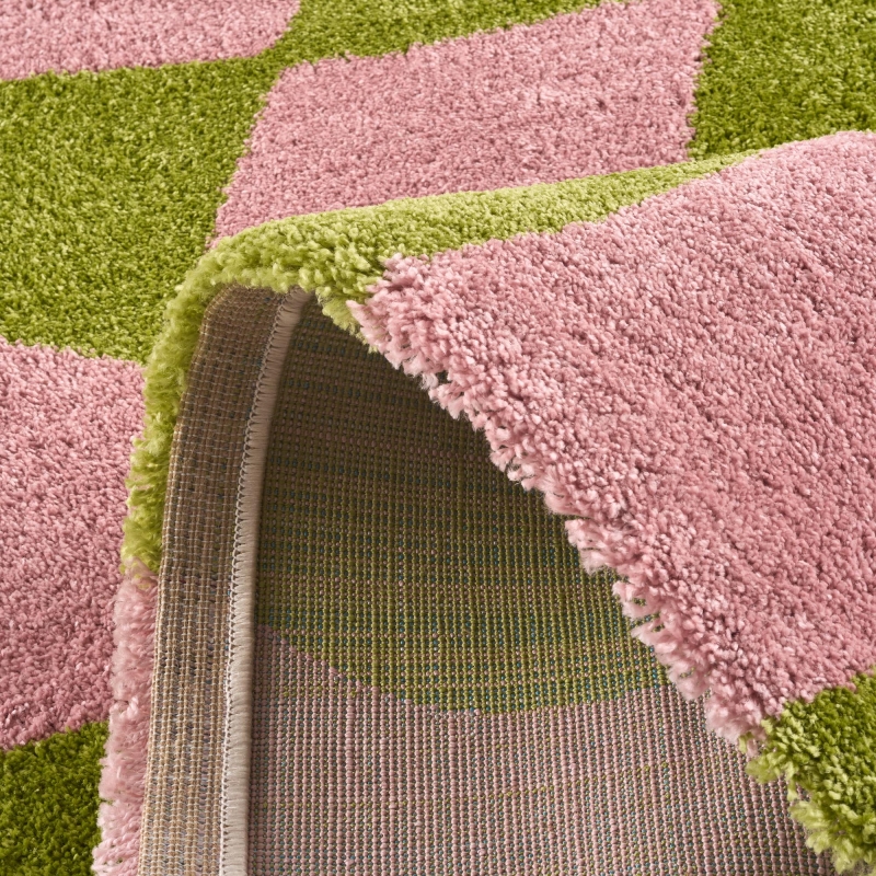 Tapis ABBY vert motif vintage 160x230 cm