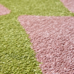 Tapis ABBY vert motif vintage 200x280 cm