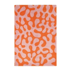 Tapis ABBY orange motif vintage 200x280 cm