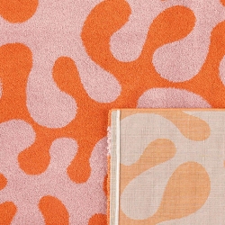 Tapis ABBY orange motif vintage 200x280 cm