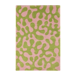 Tapis ABBY vert motif vintage 160x230 cm