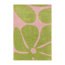 Tapis ABBY vert motif vintage 160x230 cm