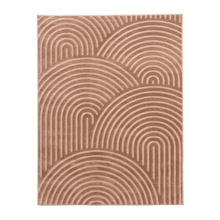 Tapis OLGA moka motif arc en ciel 200x290 cm