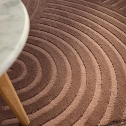 Tapis OLGA moka motif arc en ciel 200x290 cm