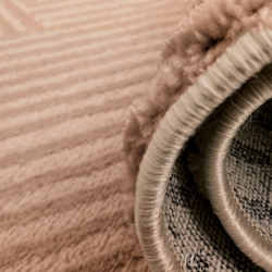 Tapis OLGA moka motif linéaire 80x150 cm