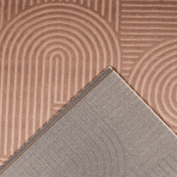 Tapis OLGA moka motif en relief 120x160 cm