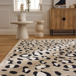 Tapis SAVA beige effet léopard 160x230 cm