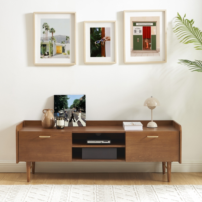 Meuble TV TWIGGY placage frêne 150x53cm