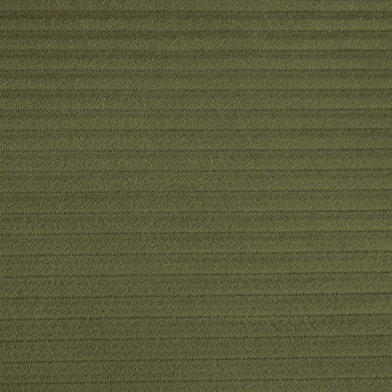 Canapé droit SOLINE convertiblevelours cotêlé vert 3 places