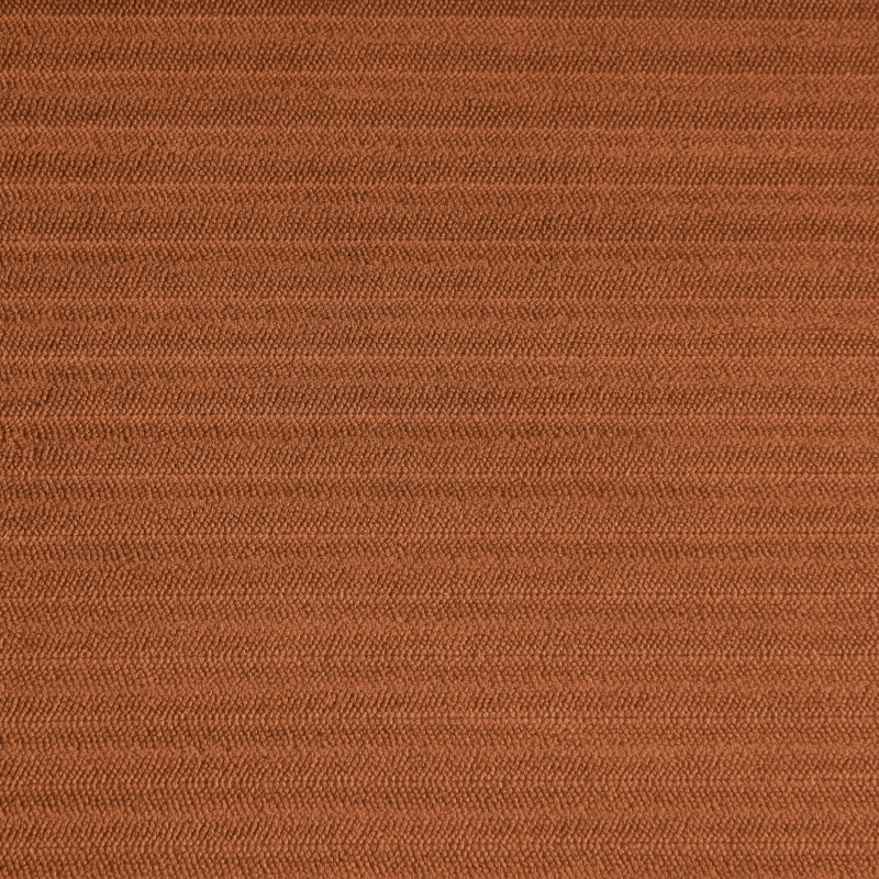 Canapé droit ZOLA convertible velours côtelé terracotta 3 places