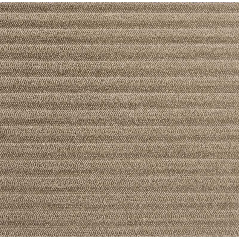 Canapé d'angle ZOLA convertible et réversible velours côtelé taupe 4 places