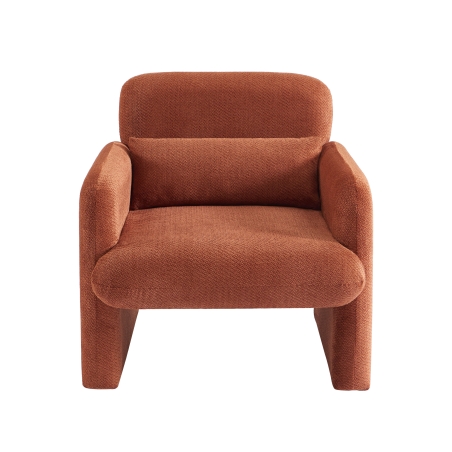 Fauteuil OMA tissu brique