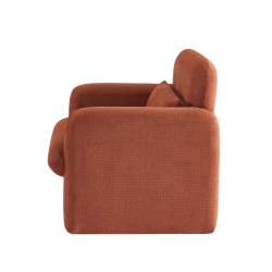 Fauteuil OMA tissu brique