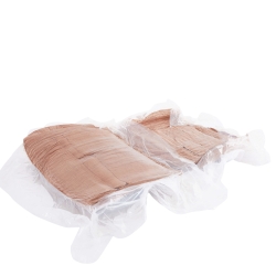 Canapé d'angle gauche compressé AUREA 4 places tissu terracotta