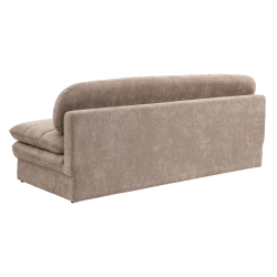 Banquette convertible CILA 3 places tissu marron