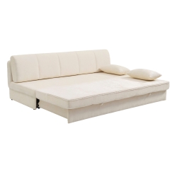Banquette LUMA convertible 3 places tissu chenille beige