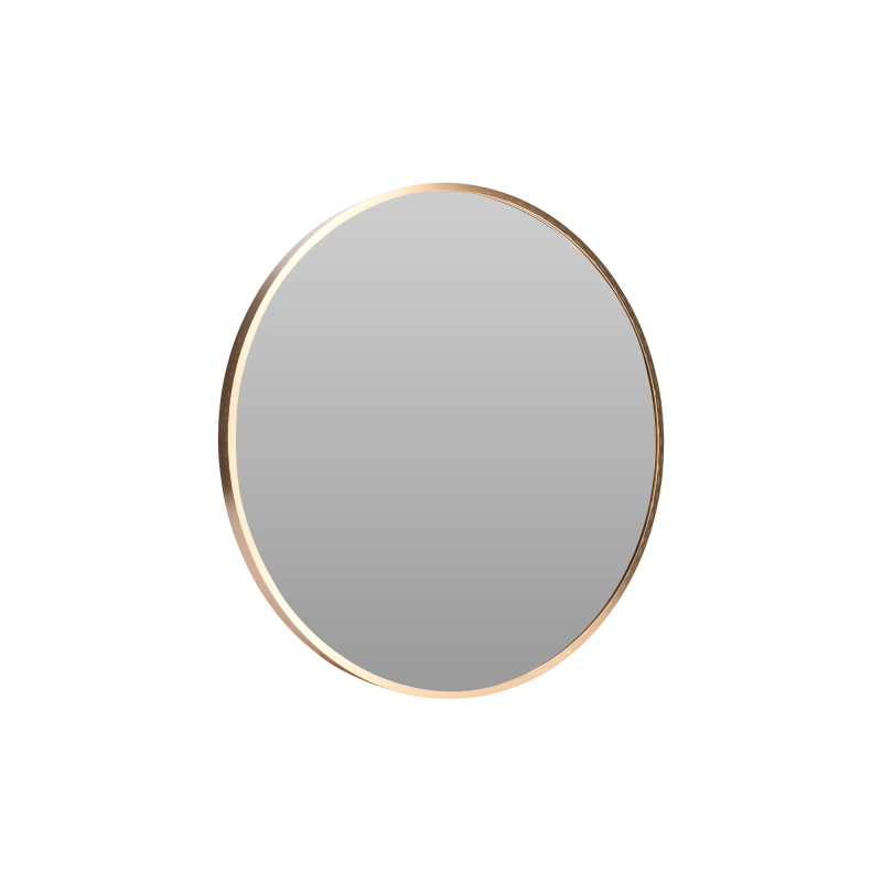 Miroir murale ADI diamètre 50cm avec contour or