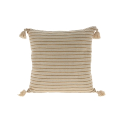 Coussin carré JUD 45x45cm en coton et corde