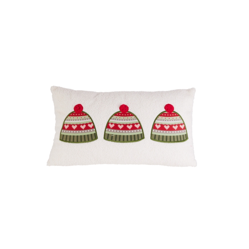 Lot de 2 coussins NOL 50x30cm avec motif de noël