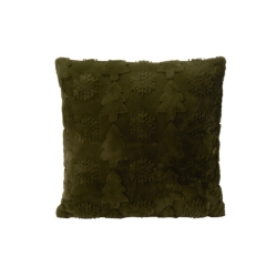 Lot de 3 coussins UZA 45x45cm en fausse fourrure coloris multiples