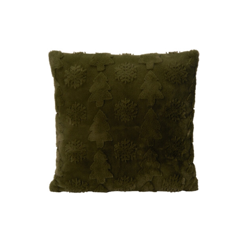 Lot de 3 coussins UZA 45x45cm en fausse fourrure coloris multiples