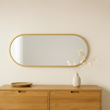 Miroir mural ADI 30x60cm contour doré