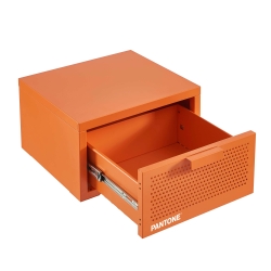 Table de chevet murale PANTONE métal orange 40cm