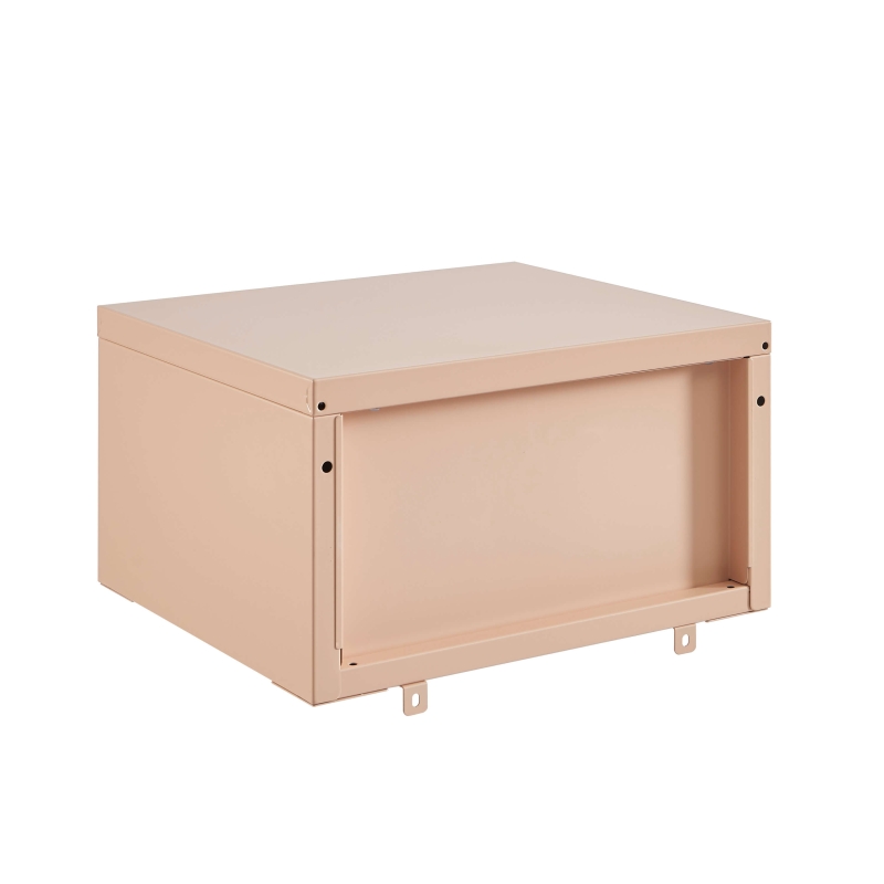 Table de chevet murale PANTONE métal rose blush 40cm