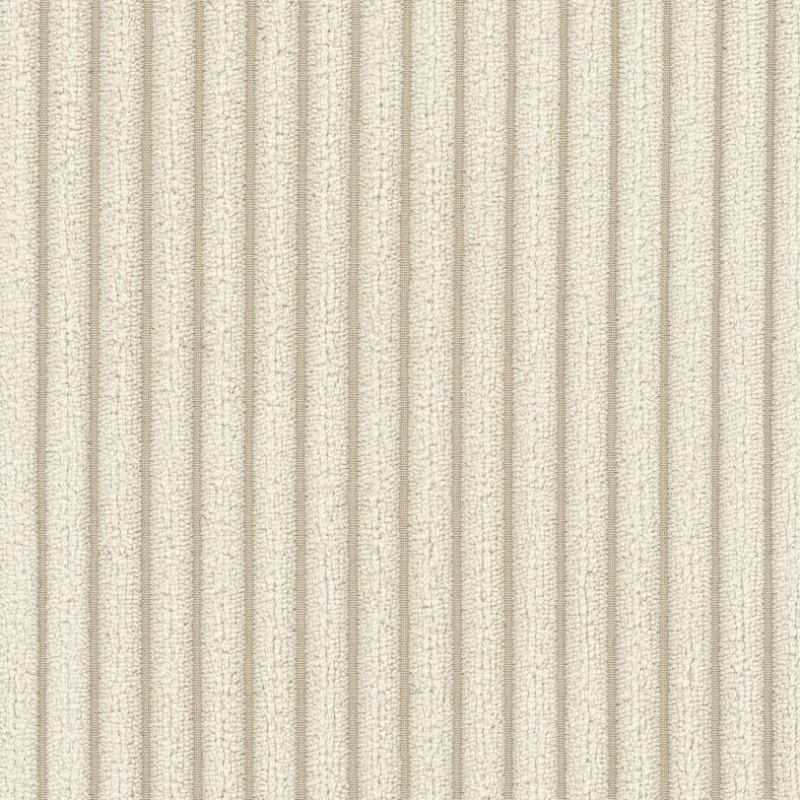 Canapé d'angle gauche fixe NUNA 4 places velours côtelé beige