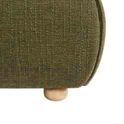 Lit coffre JELLY 160x200 tissu bouclette vert sommier inclus