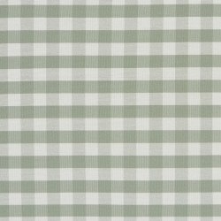 Tête de lit LOUISON tissu vichy vert et blanc 90 cm