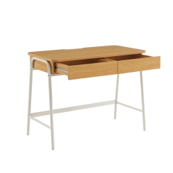 Bureau ESRA effet chêne et blanc 100cm
