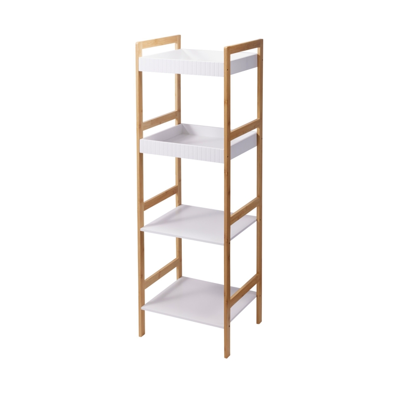 Meuble de salle de bain RUF en bambou 4 plateaux