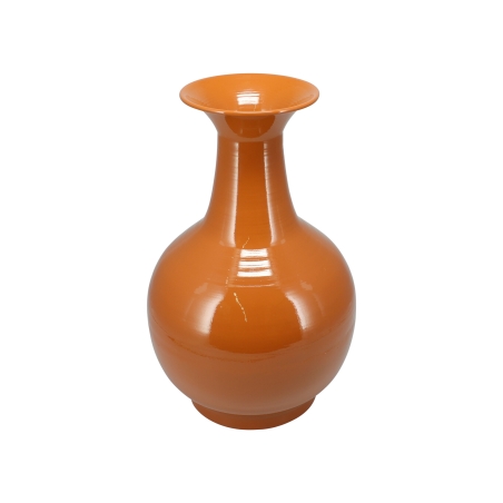 Vase KIM en zinc orange h38,5 cm