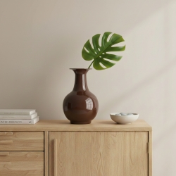 Vase KIM en zinc terracotta h38,5 cm