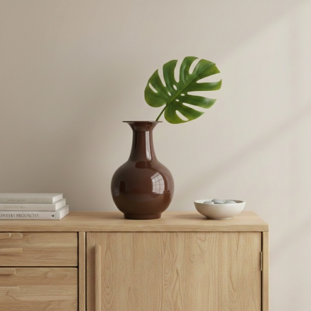 Vase KIM en zinc terracotta h38,5 cm