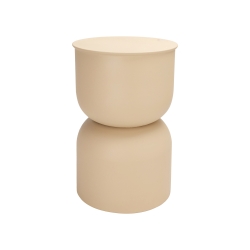 Table d'appoint JUB en zinc coloris sable