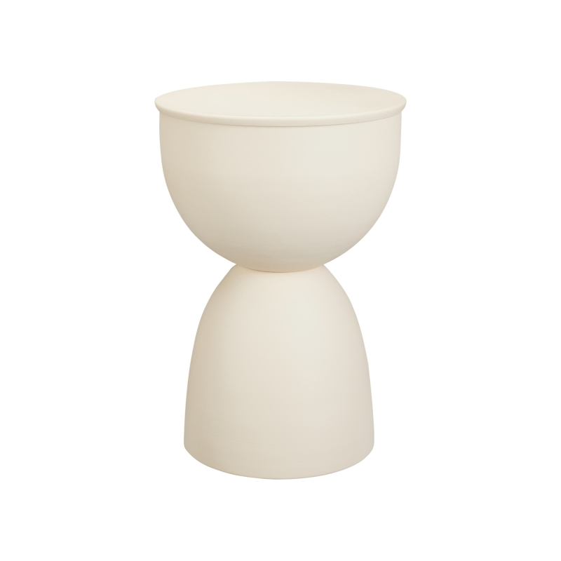 Table d'appoint LIM en zinc crème