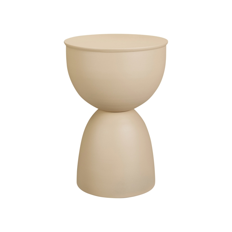 Table d'appoint LIM en zinc coloris sable