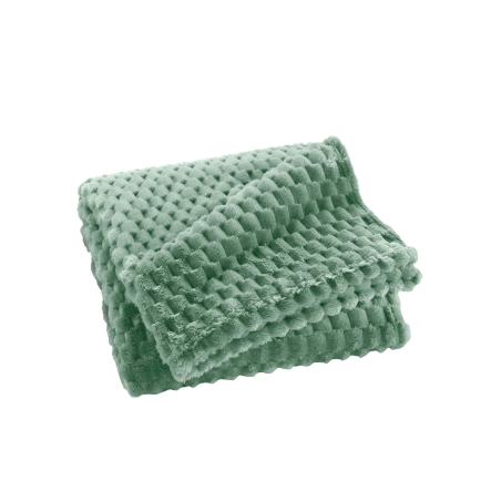 Plaid doux BOFY sauge 125x150 cm