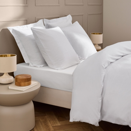 Drap Housse KITO blanc 160x200 cm